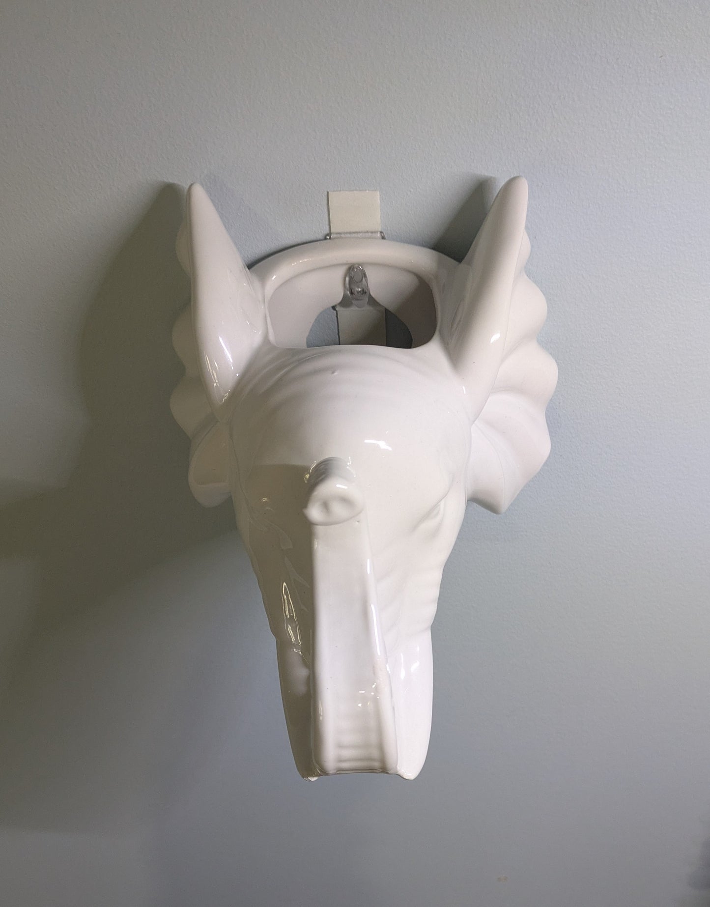 White Elephant Head Wall Planter 6"