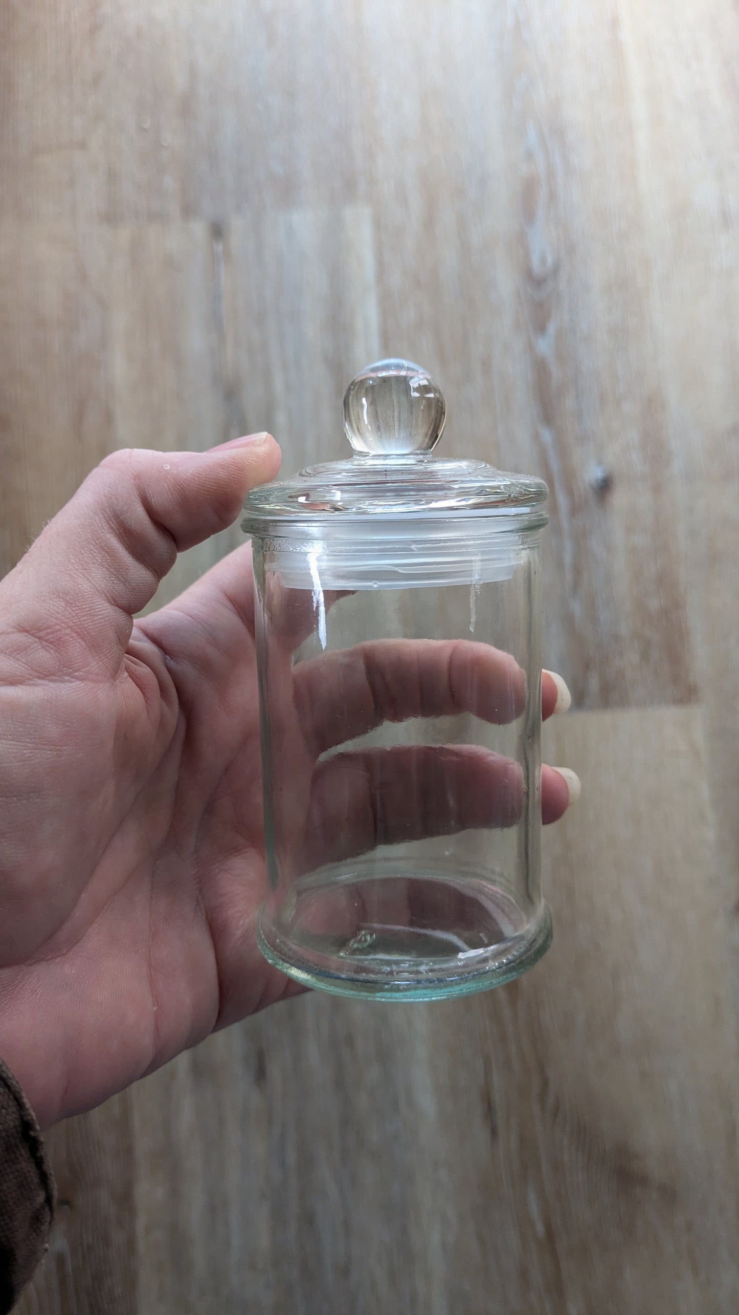 200ml Glass Jars with Glass Lid for Terrariums Set of 3