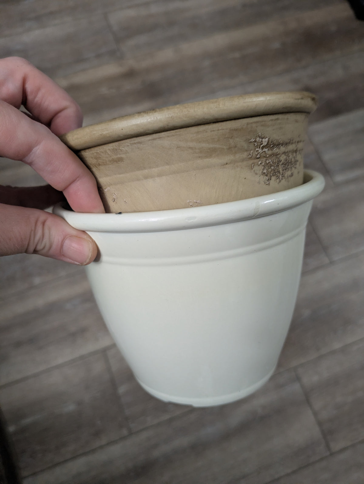 Plastic Cache Pots Planters Multi Colors 5"