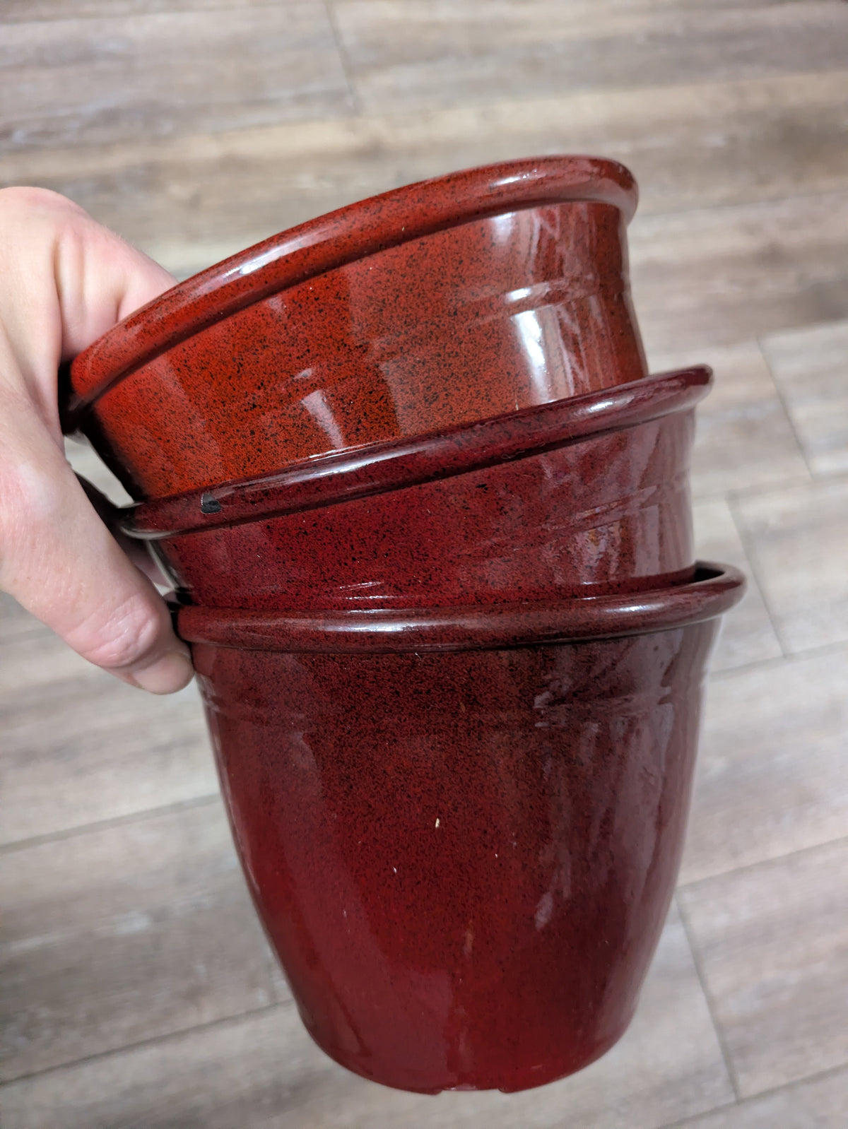 Plastic Cache Pots Planters Multi Colors 5"